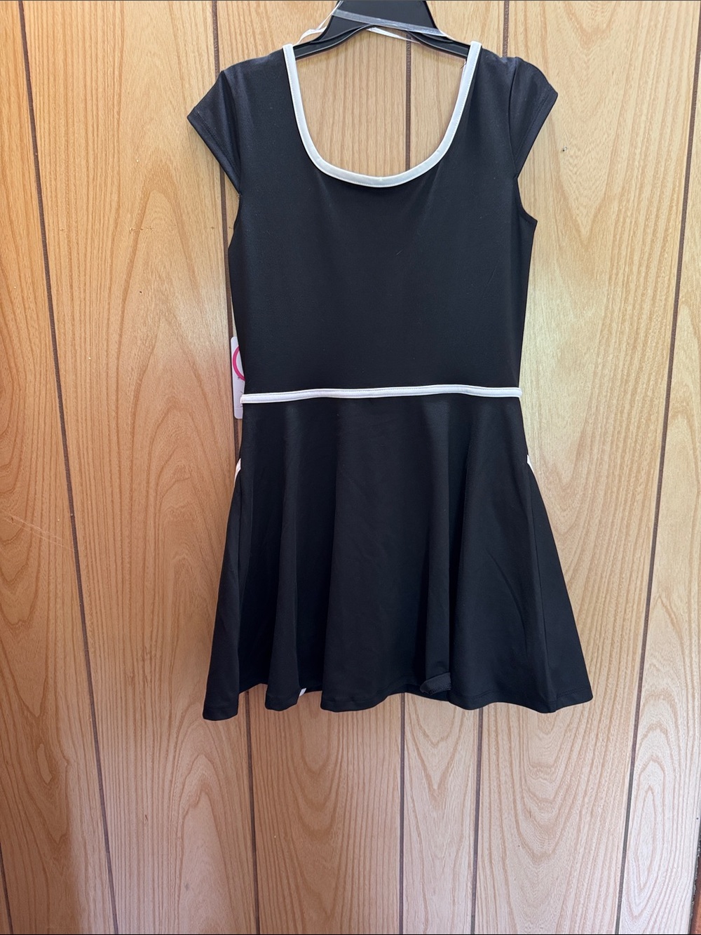 Justice Black Dress with White Trim - Picture 5 of 7